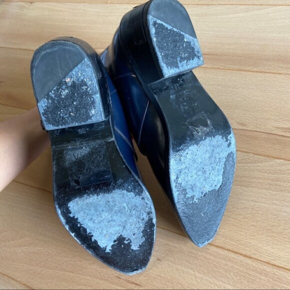 TOGA Pulla Blue Two-Buckle Western Boots - Picture 3 of 6